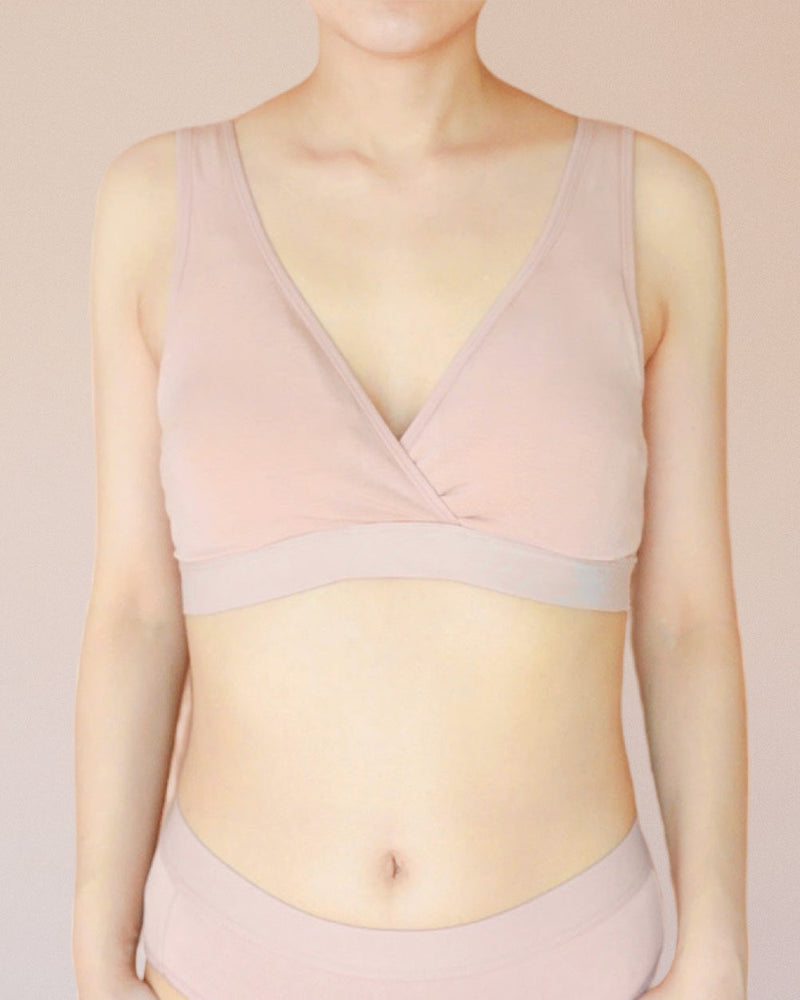 ninaru【カシュクール】Mommy Bralette | ベージュ _